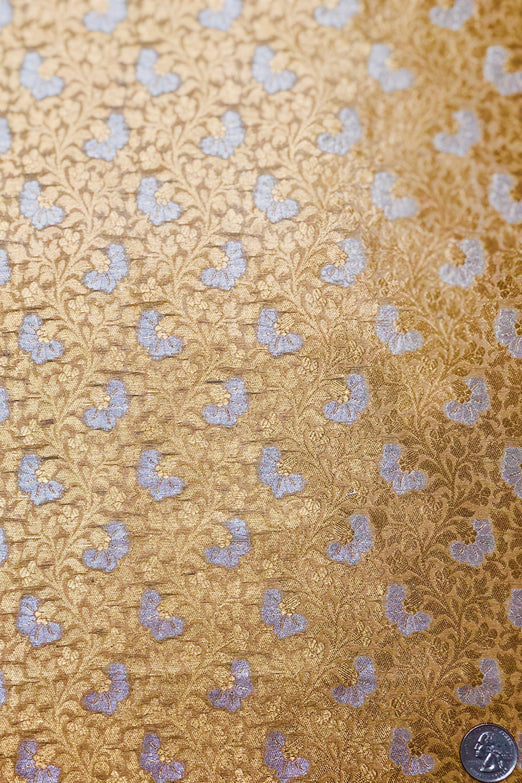 Gold Silk Brocade JV-1521 Fabric