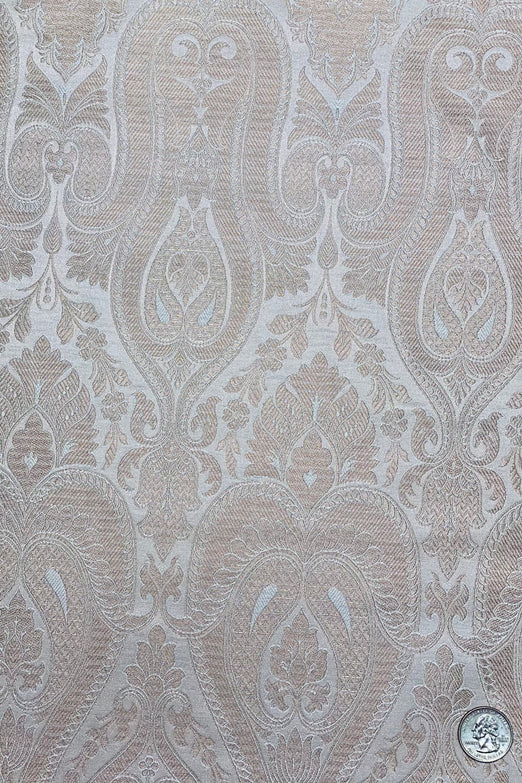 Ivory/Rose Gold Silk Brocade JV-1525 Fabric