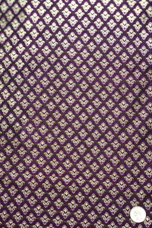 Purple Silk Brocade JV-1530 Fabric