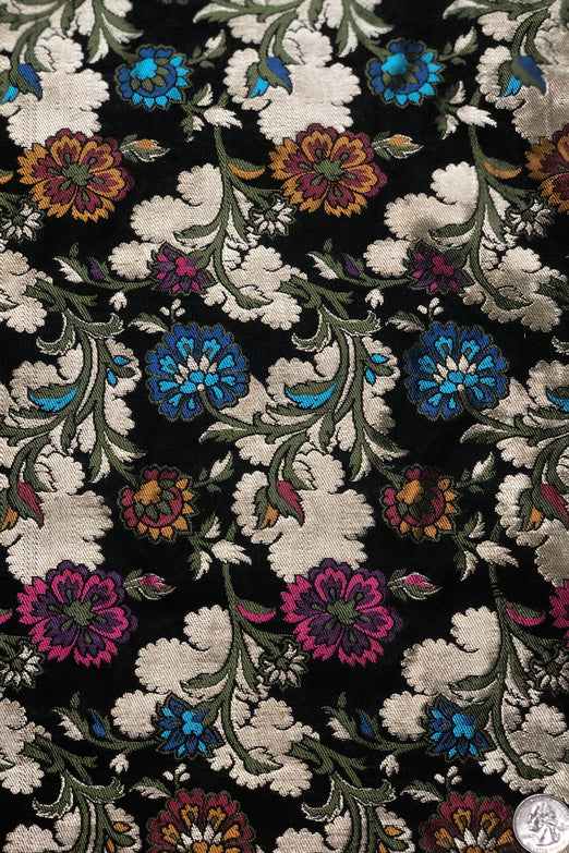Multicolor Silk Brocade JV-1532 Fabric