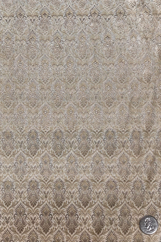 Rose Gold/Beige Silk Brocade JV-1541 Fabric