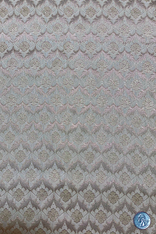 Rose Gold/Ivory Silk Brocade JV-1545 Fabric