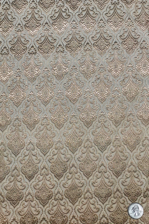 Metallic Gold Silk Brocade JV-1547 Fabric