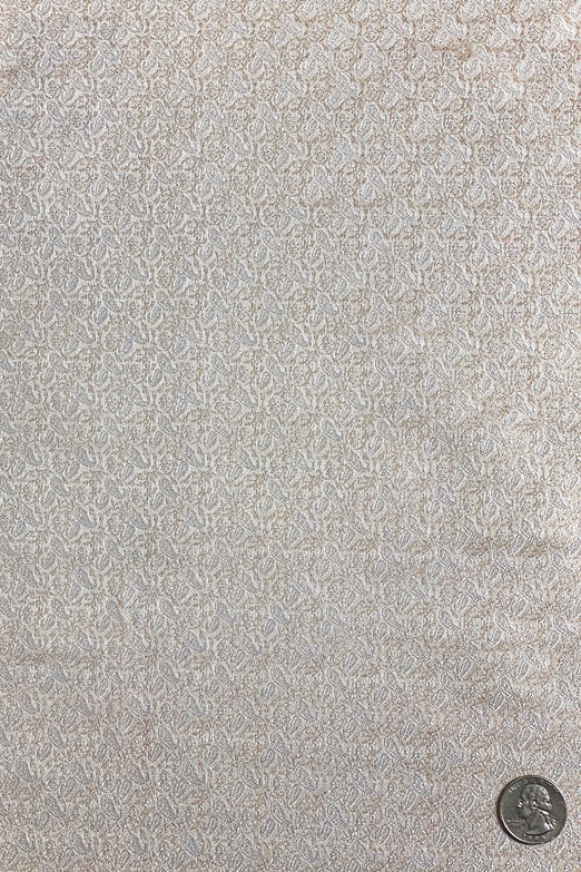 Ivory/Gold Silk Brocade JV-1560 Fabric
