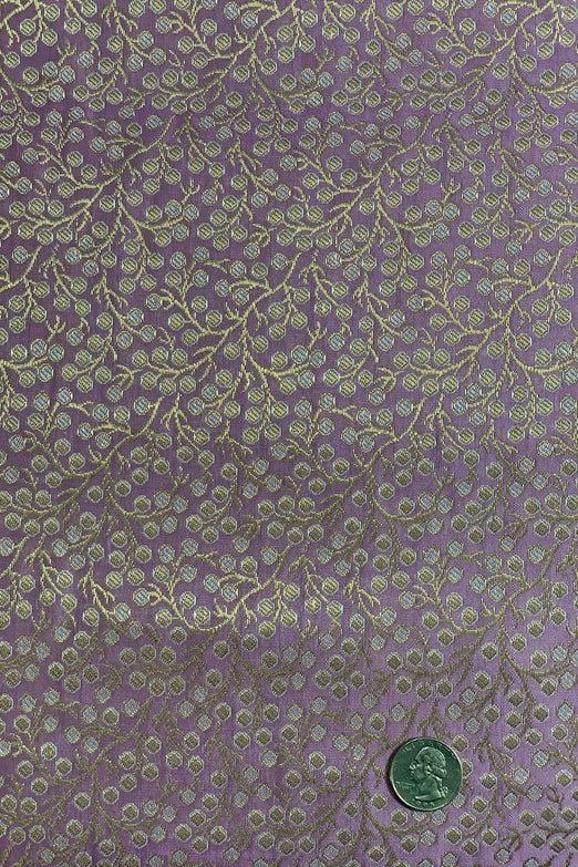 Orchid Purple/Gold Silk Brocade JV-1578/5 Fabric
