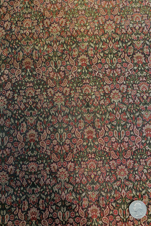 Brown Silk Brocade JV-1580AC Fabric
