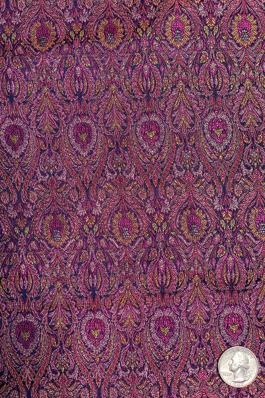 Purple Silk Brocade JV-1583 Fabric