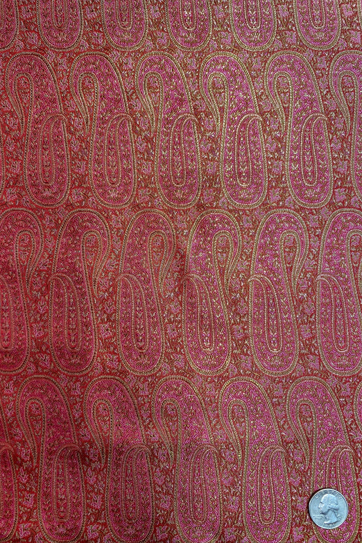 Pink Red Silk Brocade JV-1584/01 Fabric
