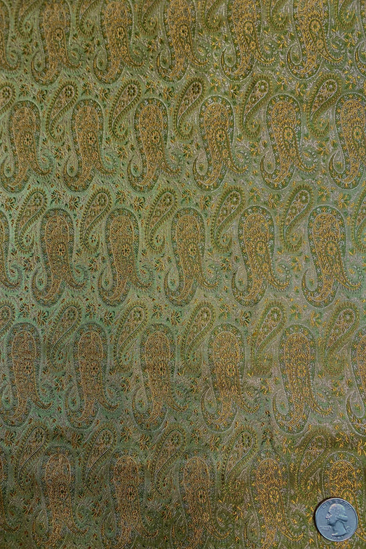 Olive Silk Brocade JV-1587/01 Fabric