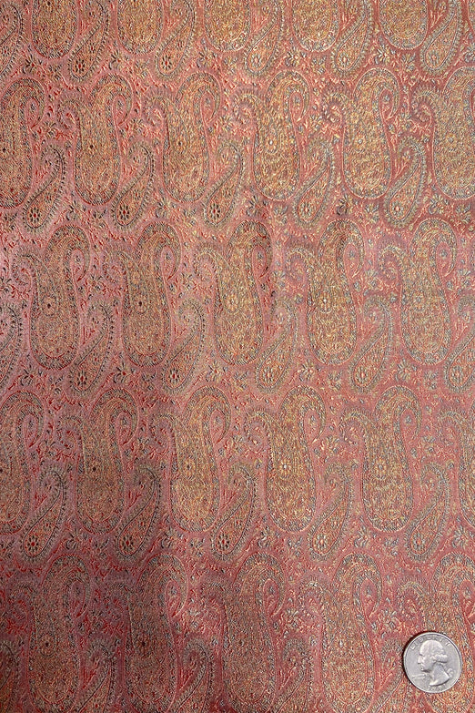 Pink Clay Silk Brocade JV-1587 Fabric