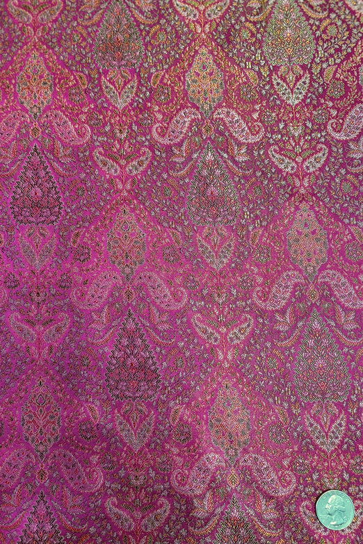 Pink Silk Brocade JV-1588 Fabric