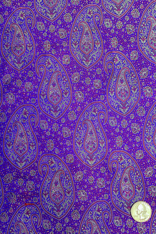Imperial Purple Silk Brocade JV-1589/01 Fabric