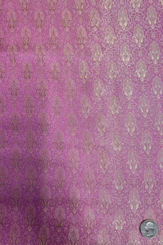 Pink Silk Brocade JV-1601 Fabric