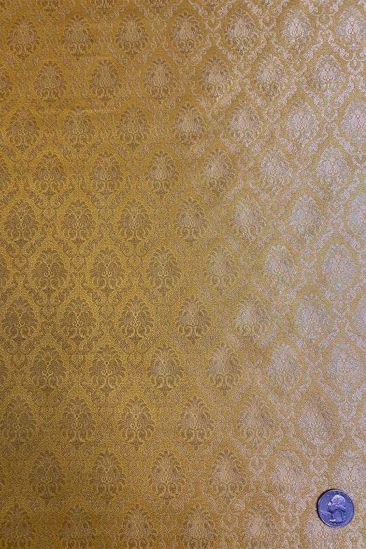Yellow Gold Silk Brocade JV-1603 Fabric