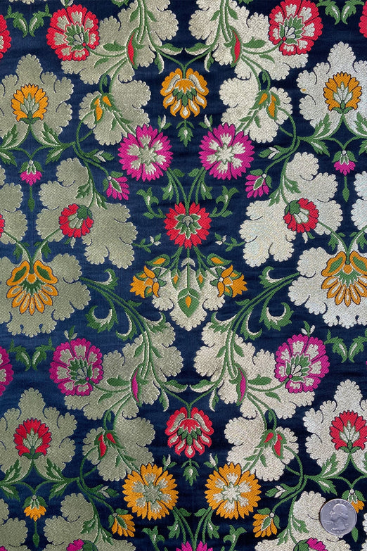 Multicolor Silk Brocade JV-1611/01 Fabric