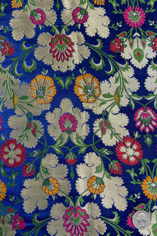 Multicolor Silk Brocade JV-1611 Fabric