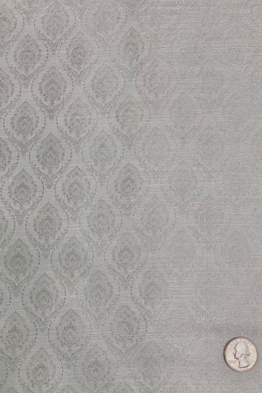 White Silk Brocade JV-1613 Fabric