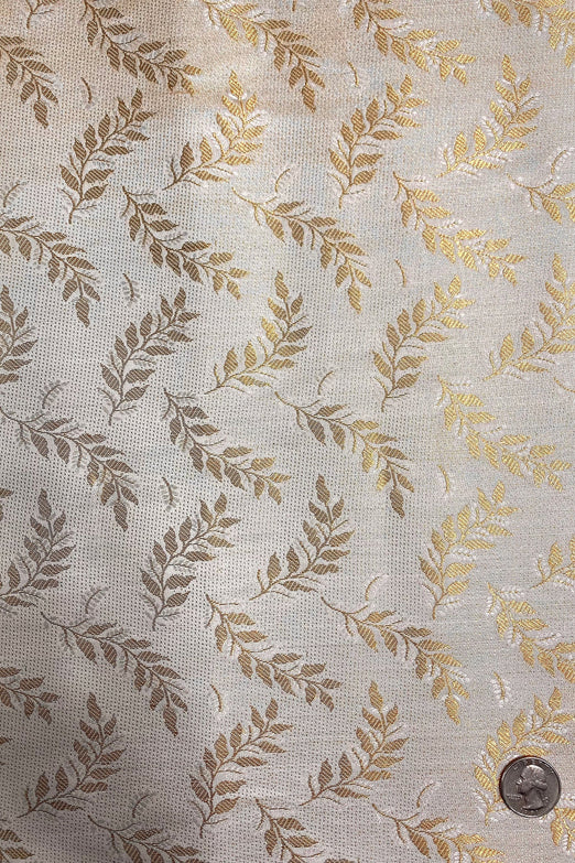 Light Gold Silk Brocade JV-1619/01 Fabric
