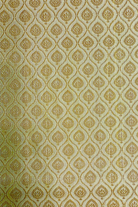 Gold Silk Brocade JV-1623 Fabric