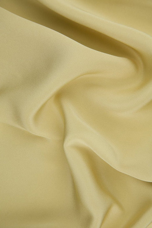 Almond Buff Silk 4-Ply Crepe Fabric