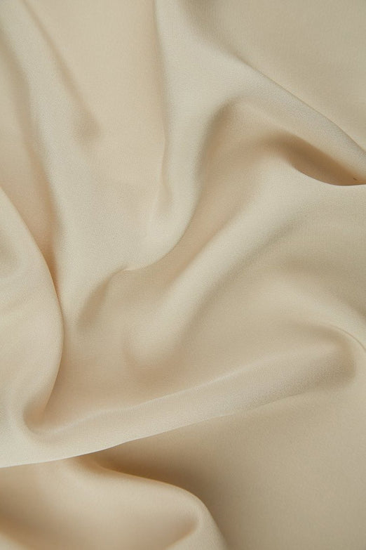Mother of Pearl Silk 4-Ply Crepe Fabric