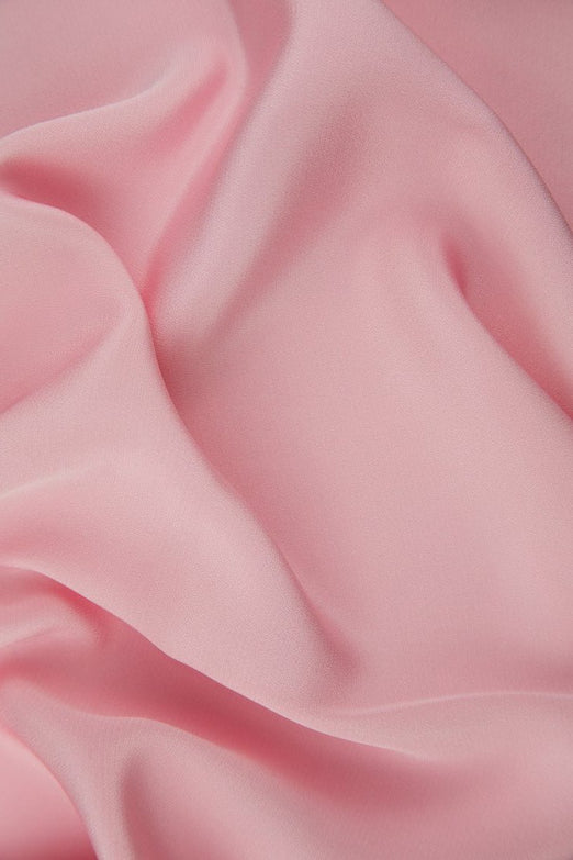 Orchid Pink Silk 4-Ply Crepe Fabric