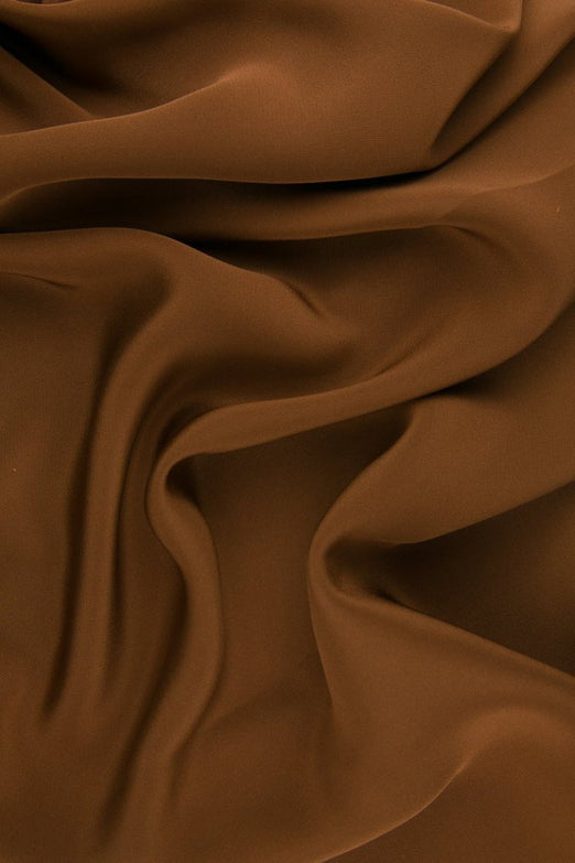 Copper Silk 4-Ply Crepe Fabric