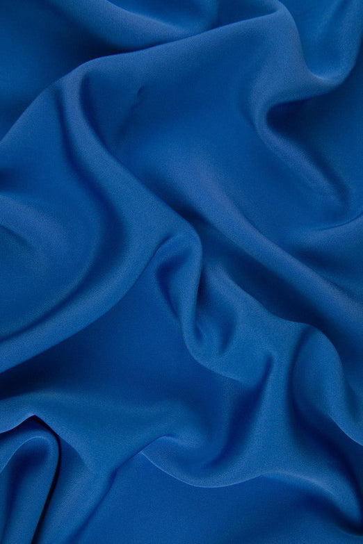 Dark Periwinkle Silk 4-Ply Crepe Fabric