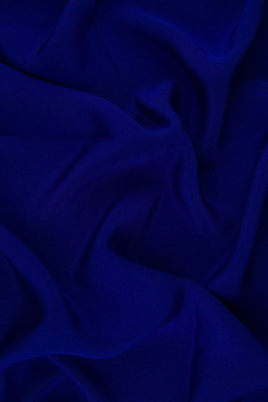 Royal Purple Silk 4-Ply Crepe Fabric