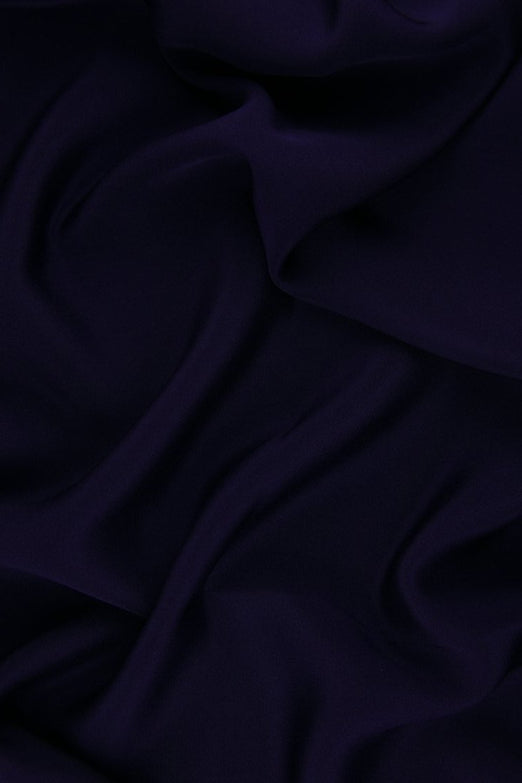 Eggplant Silk 4-Ply Crepe Fabric