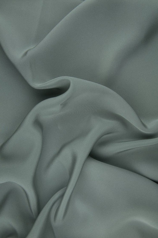 Silver Ice Silk 4-Ply Crepe Fabric