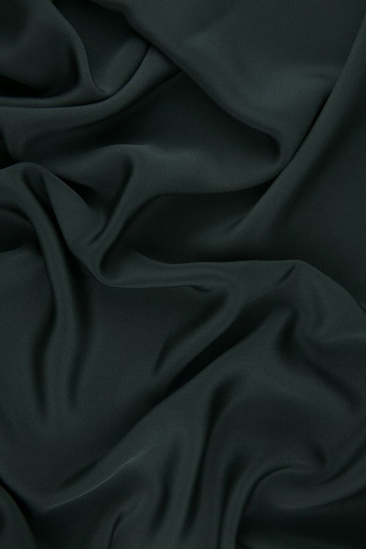 Pewter Silk 4-Ply Crepe Fabric
