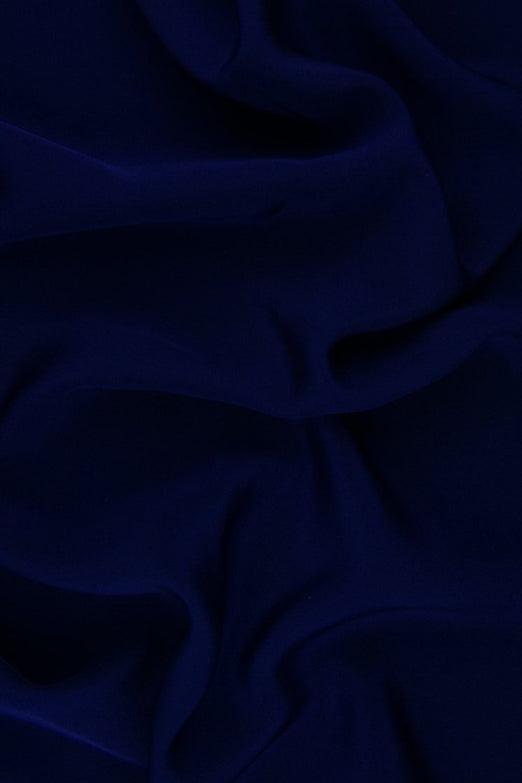 Ultramarine Silk 4-Ply Crepe Fabric