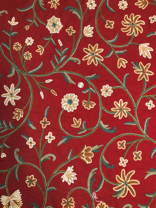 Multicolor Crewel KF-049 Fabric