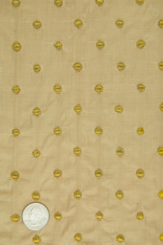 Embroidered Dupioni Silk MED-024-10 Fabric