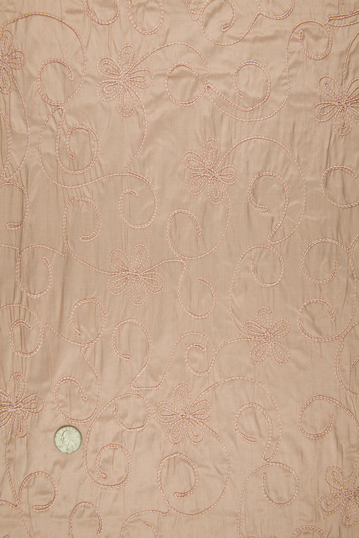 Embroidered Dupioni Silk MED-083/1 Fabric