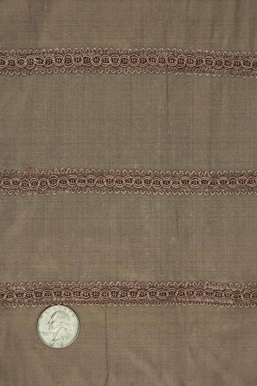 Embroidered Dupioni Silk MED-112/8 Fabric