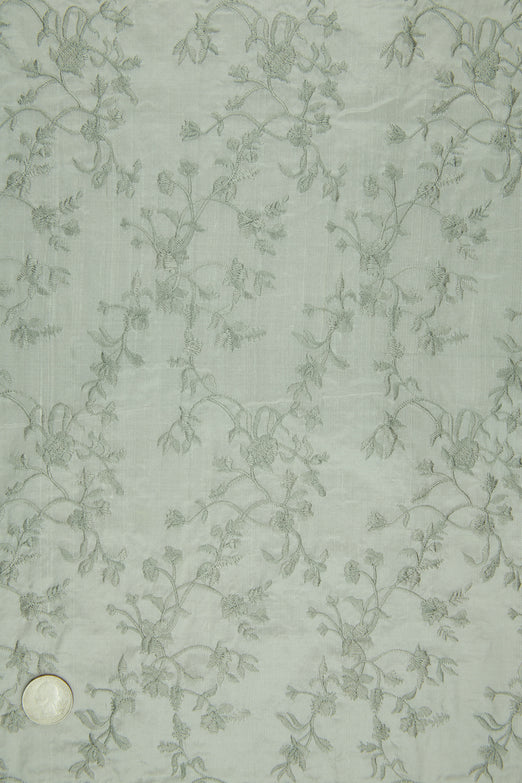 Embroidered Dupioni Silk MED-117/11 Fabric