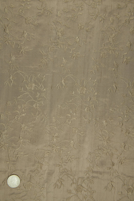 Embroidered Dupioni Silk MED-117/15 Fabric