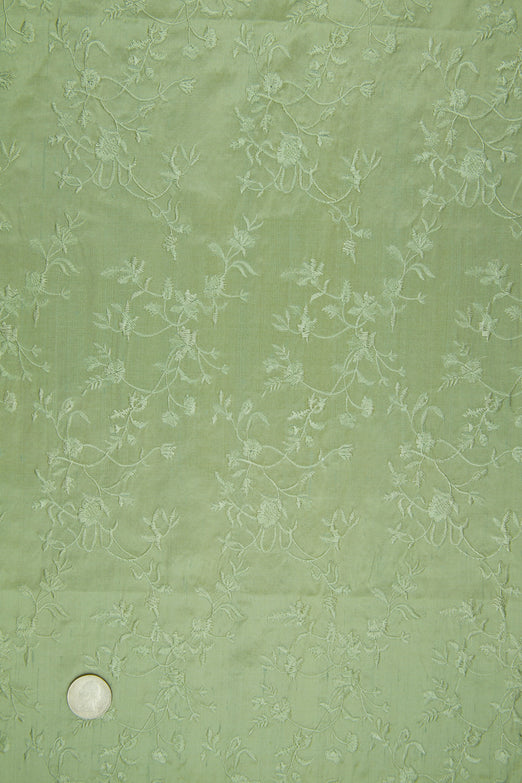 Embroidered Dupioni Silk MED-117/18 Fabric