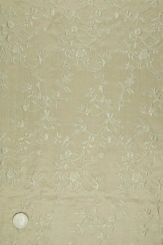 Embroidered Dupioni Silk MED-117/9 Fabric