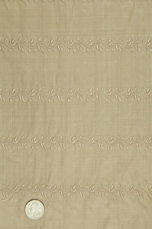 Embroidered Dupioni Silk MED-119/17 Fabric