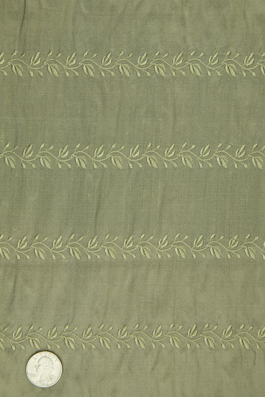Embroidered Dupioni Silk MED-119/2 Fabric