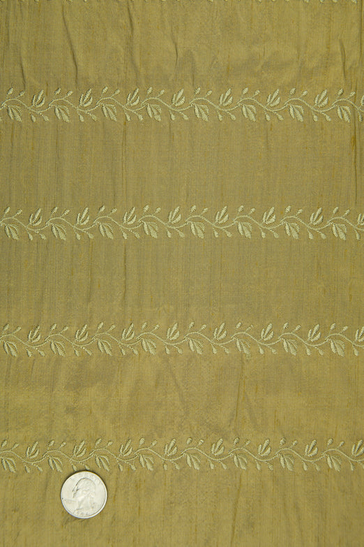 Embroidered Dupioni Silk MED-119/4 Fabric