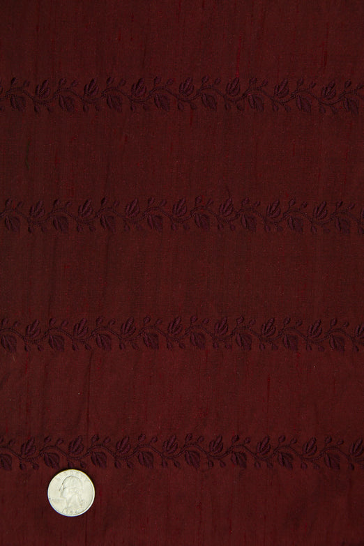Embroidered Dupioni Silk MED-119/6 Fabric
