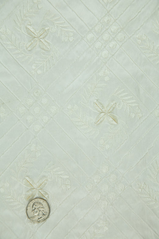 Embroidered Dupioni Silk MED-131/10 Fabric