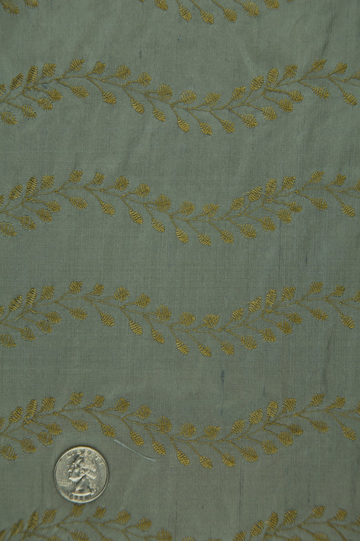 Embroidered Dupioni Silk MED-132/3 Fabric