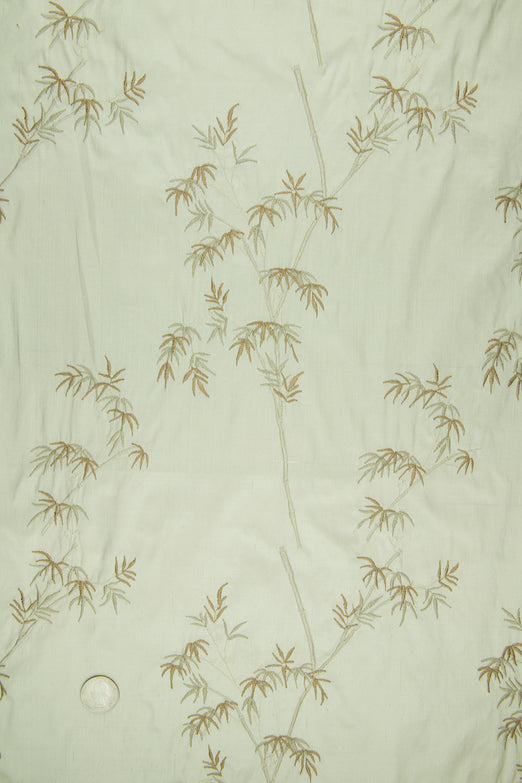 Embroidered Dupioni Silk MED-136/1 Fabric