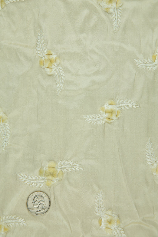 Embroidered Dupioni Silk MED-140/3 Fabric
