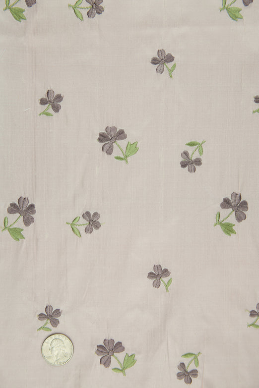 Embroidered Dupioni Silk MED-160/5 Fabric